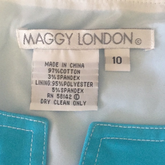 Maggy London size 10 cotton/spandex dress NWT - Picture 6 of 6